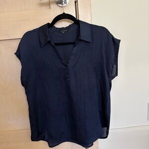 Pleione Navy Blouse